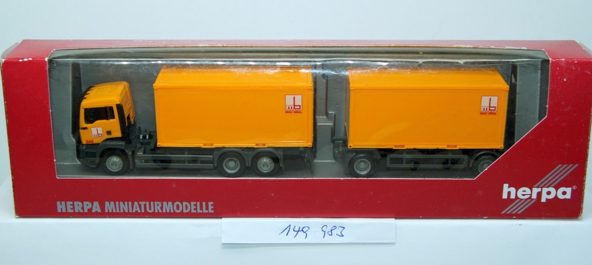 Herpa 149983, MAN TGA M Containersattelzug, "Max Bögl"