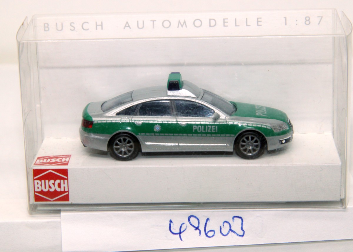 Modèle Réduit Audi A6 échelle HO 1/87 Par Busch - Bleu Foncé, Occasion En Bon état