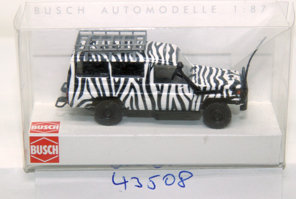 Busch 43501, Toyota Land Cruiser HZ J 78 SUV - "Zebra"