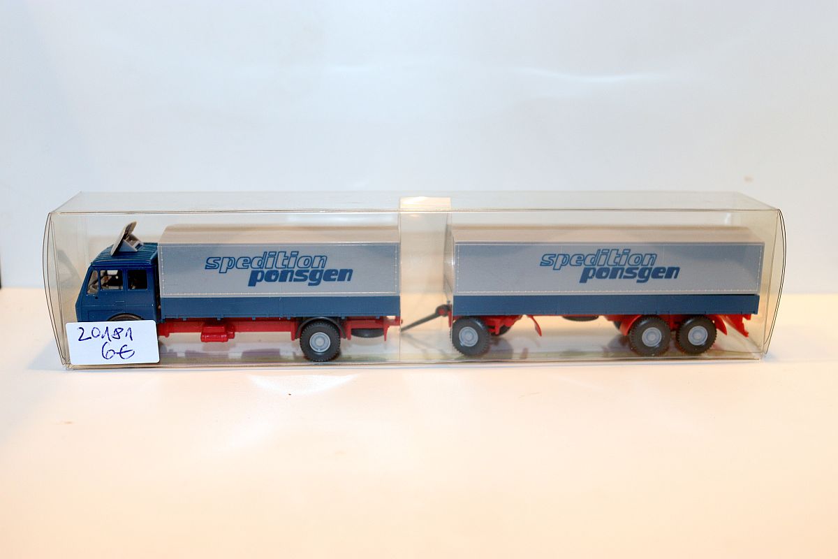Wiking SW20181, truck MB “Spedition Ponsgen”, gray/blue, for track H0,