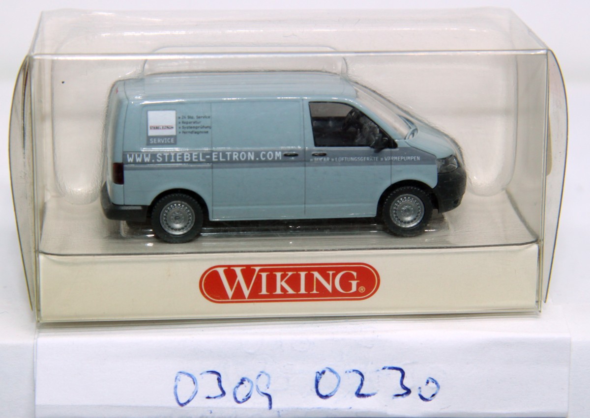 Wiking 03090230, Volkswagen Transporter T5 "STIEBEL-ELTRON" , for H0 gauge, with original box