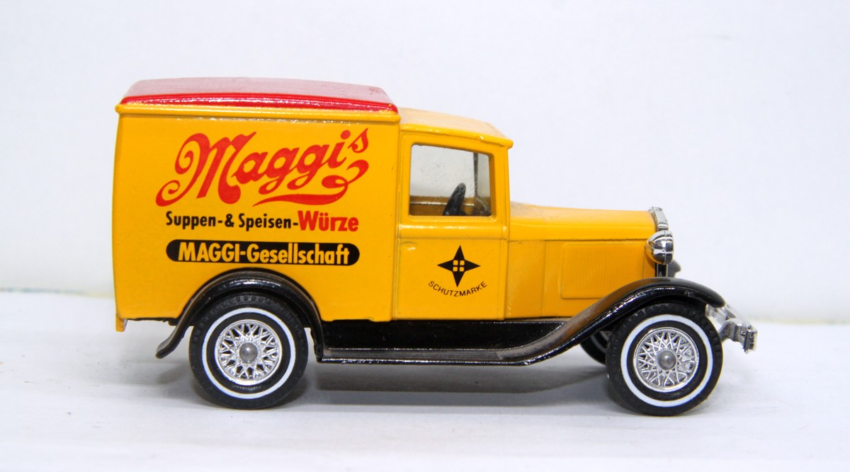  Matchbox Models of Yesteryear, "Maggi Suppen & Speisen Würze", Metallauto, made in England, in Originalverpackung