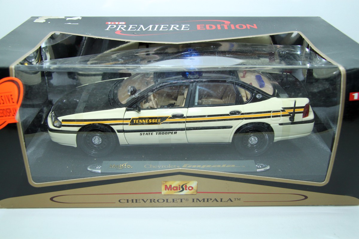 MAISTO 36611, - CHEVROLET - IMPALA TENNESSEE STATE TROOPER POLICE 2001