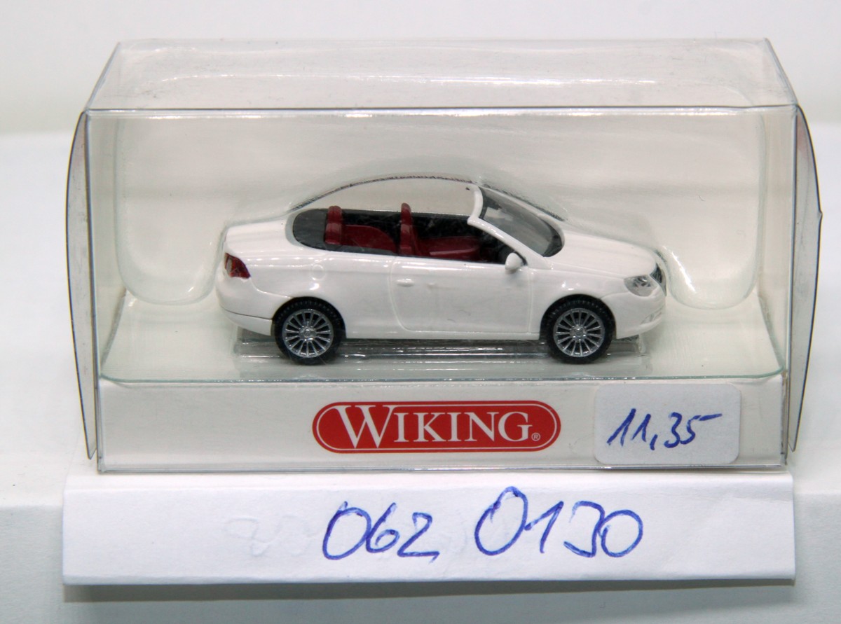 Wiking 0620130, VW Eos open candy white, for H0 gauge, with original packaging
