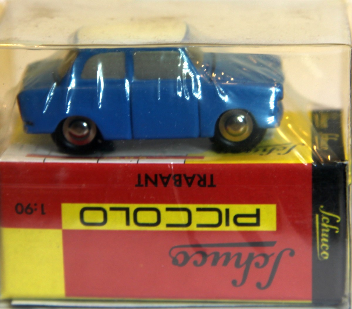 Schuco  01791 Piccolo Trabant, blau, im Originalkarton