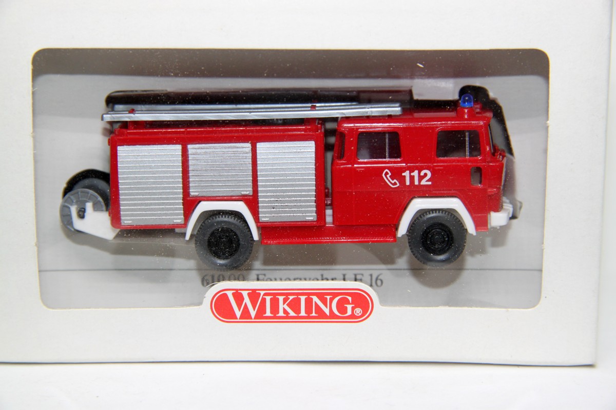 Wiking 61000, Magirus 170 D 11 F, LF 16/12, Löschfahrzeug Feuerwehr, für Spur H0, mit OVP 