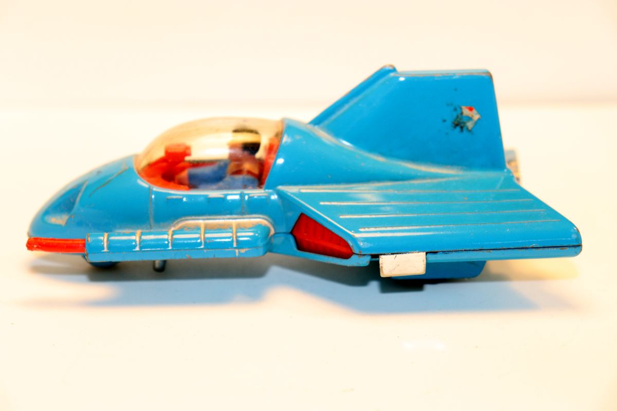 Corgi Supermobile 21323, Raumgleiter Flugzeug, DC Comics, INC. 1979, blau 
