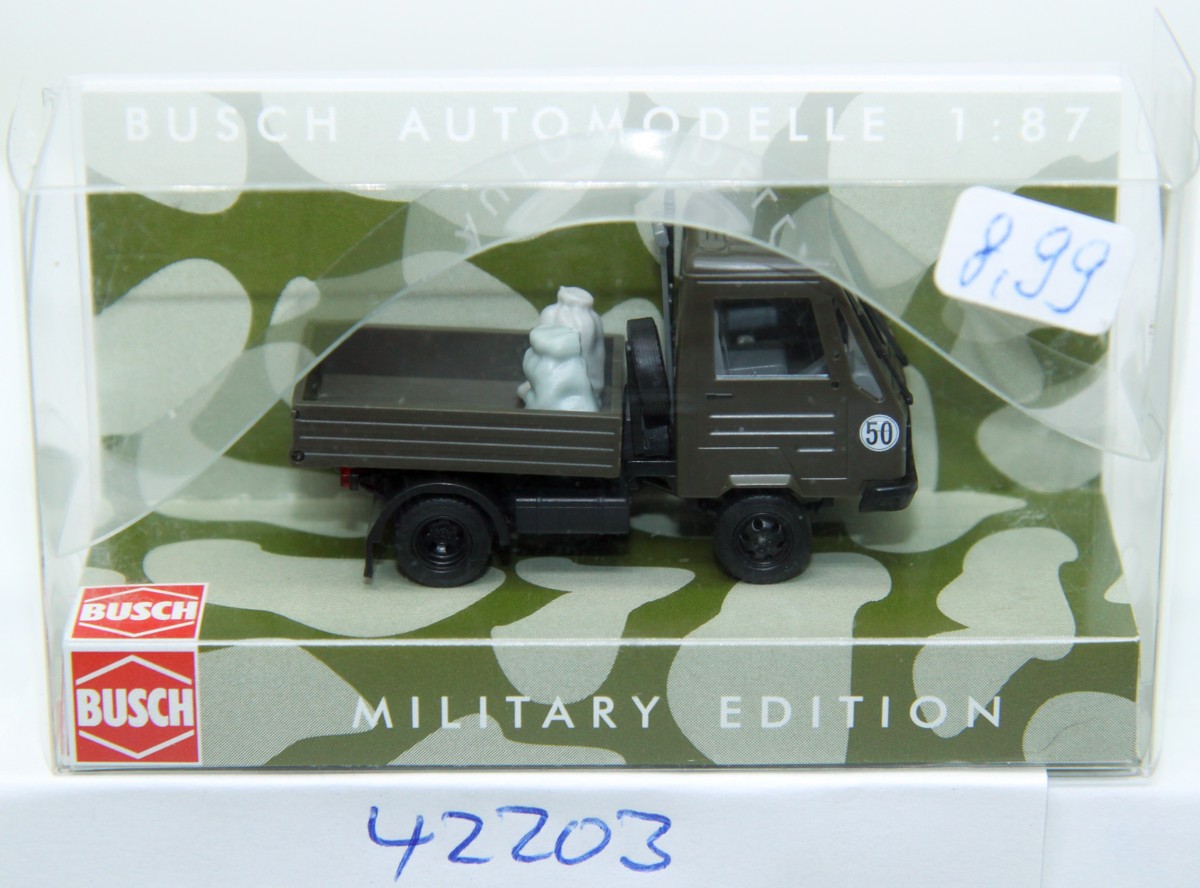 Busch 42203, Multicar "Military", for H0 gauge,