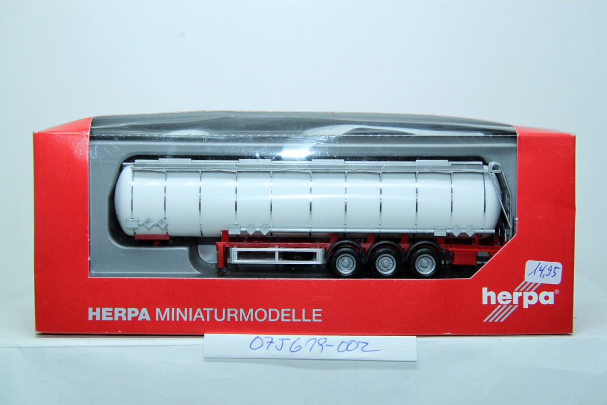 Herpa 075619-002, Vehicle, Jumbotank trailer 3a, chassis red, 