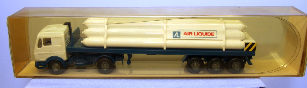 Wiking 787 1B, MB 1635 S "Air Liquide", Gastransport Sattelzug, für Spur H0, in OVP