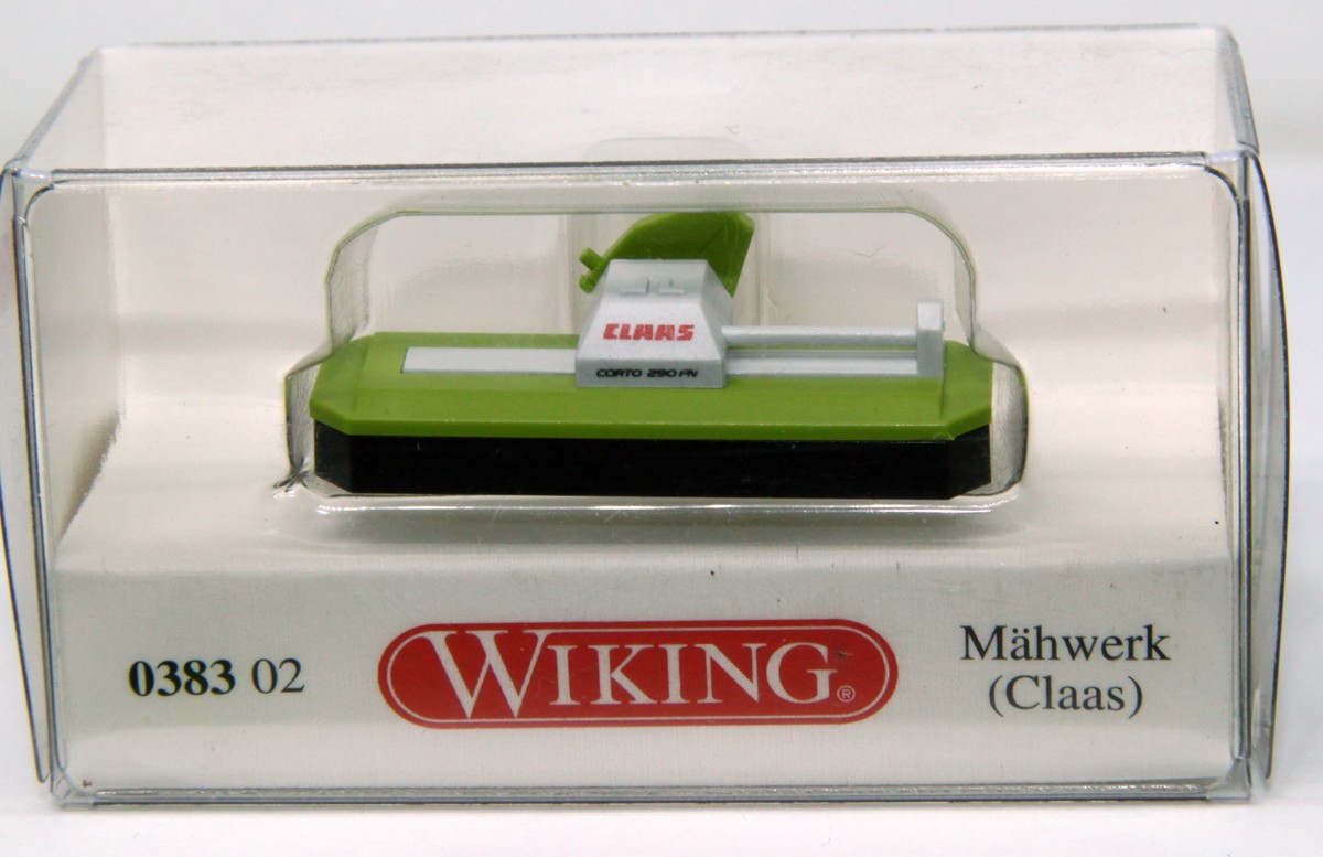 Wiking 038302, Mower (Claas) CORTO 290 FN, for H0 gauge, with original packaging