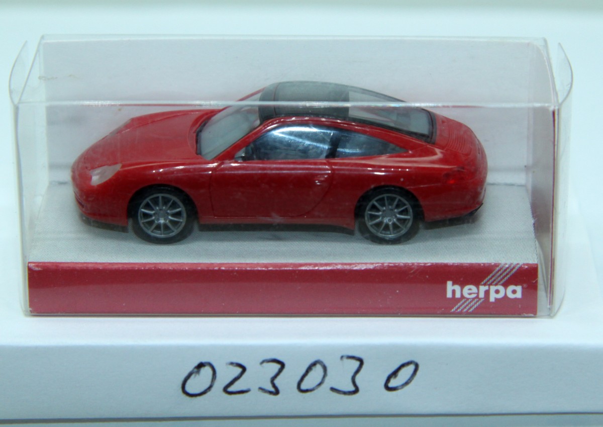 Herpa 023030, Porsche Targa, rot