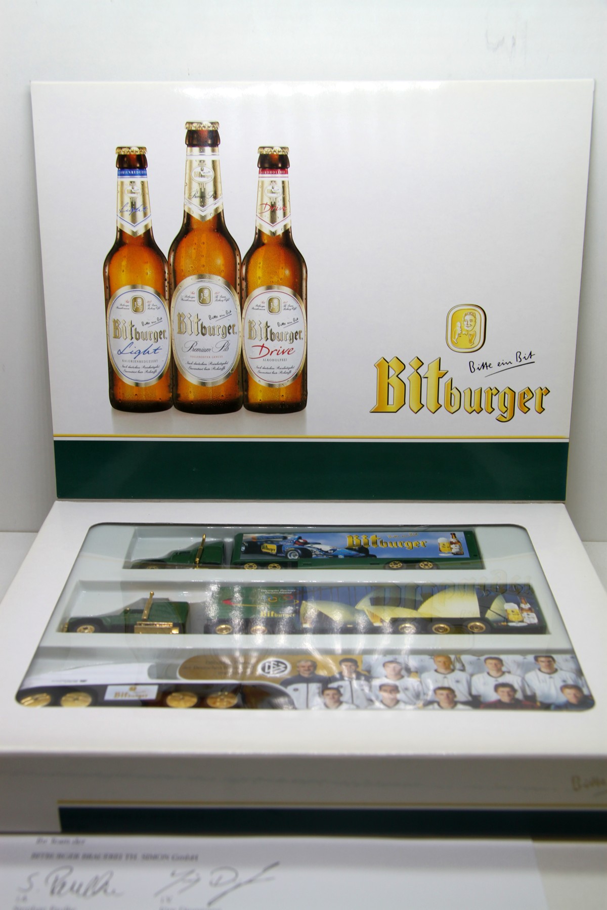 Bitburger Limited Edition, "Das Bitburger Premium-Truck-Set, 3 Exclusive Sammlermodelle für Spur H0, mit OVP