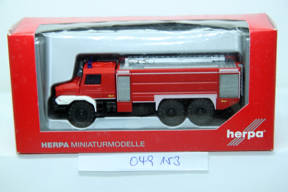 Herpa 049153, Lkw Mercedes-Benz Zetros 6x6 Ziegler TLF, "Feuerwehr" 