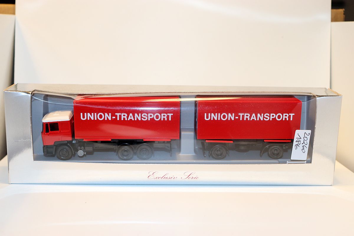 Herpa SW20260, Truck swap body HZ MAN, special model, “Union Transport Spedition”, red, 
