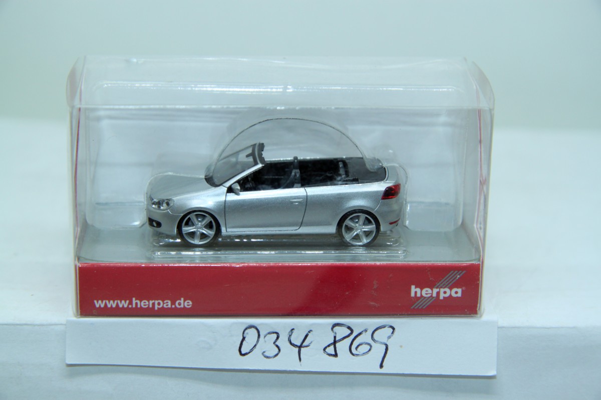 Herpa  034869, VW Golf Cabrio 2011, metallic