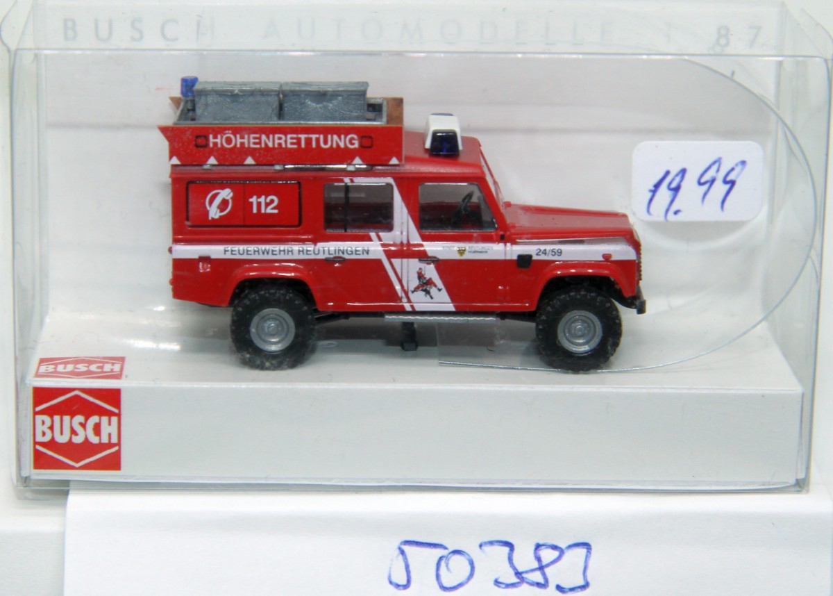 Busch 50383, Land Rover Defender, »Höhenrettung Feuerwehr Reutlingen« 