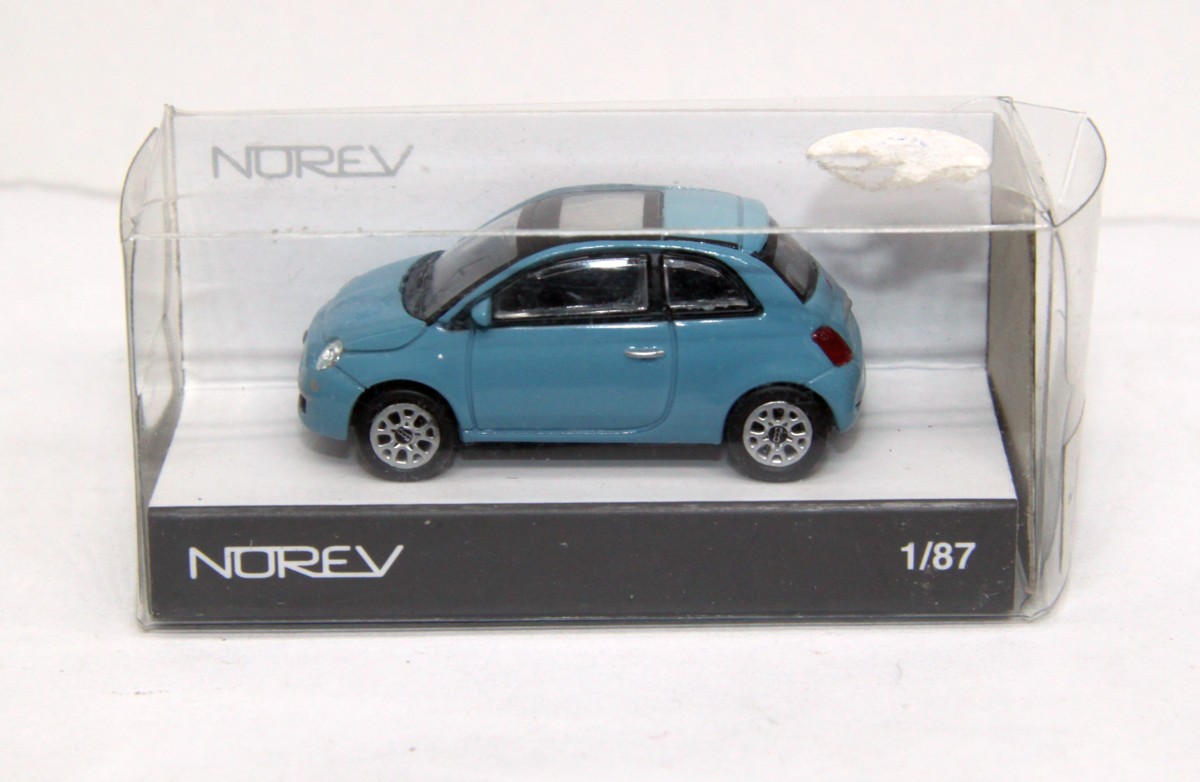 Norev 770047, Fiat 500 Nuovo, blau, für Spur H0, mit OVP