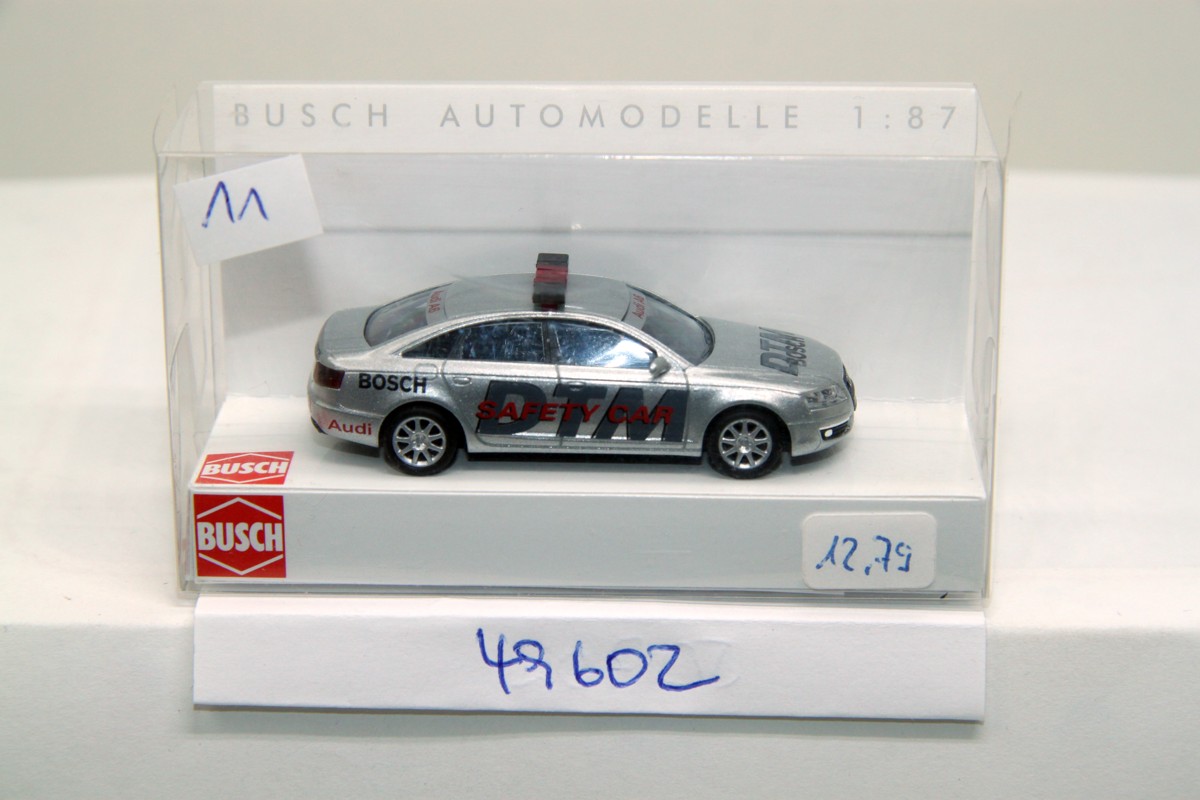 Busch 49602, AUDI A6 Sedan 2Safety Car of the DTM", for gauge H0, with original box