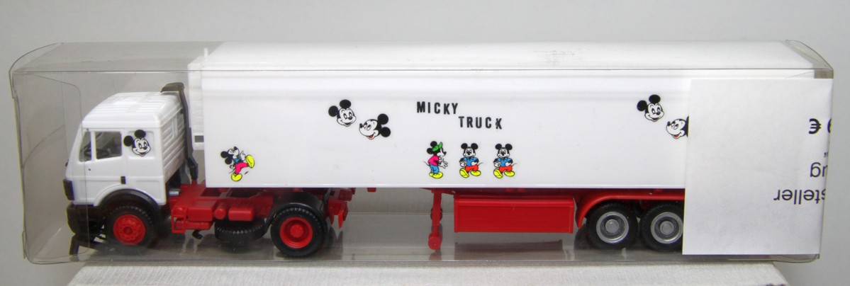 Unbekannt LKW, Koffer-Sattelzug "Micky-Truck" für Spur H0, ohne OVP