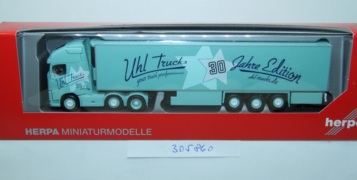 Herpa 305860, Volvo FH4 Kühlsattelzug, "Uhl Trucks 30 Jahre Edition" 