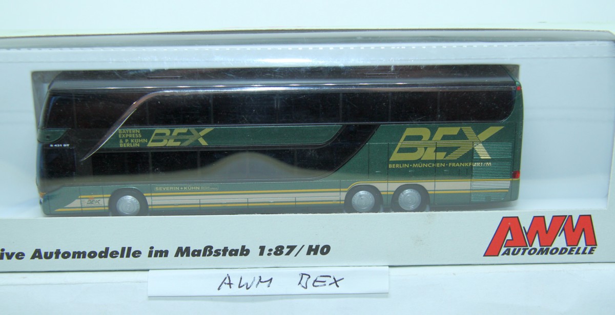 AWM 71733, Coach Setra S, "Bayern Express BEX", for H0 gaug