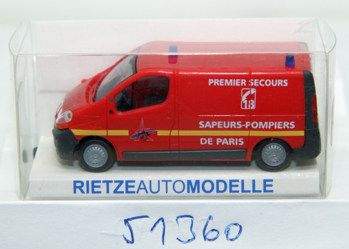 Rietze 51360 Renault Trafic rot 1:87 mit Originalverpackung