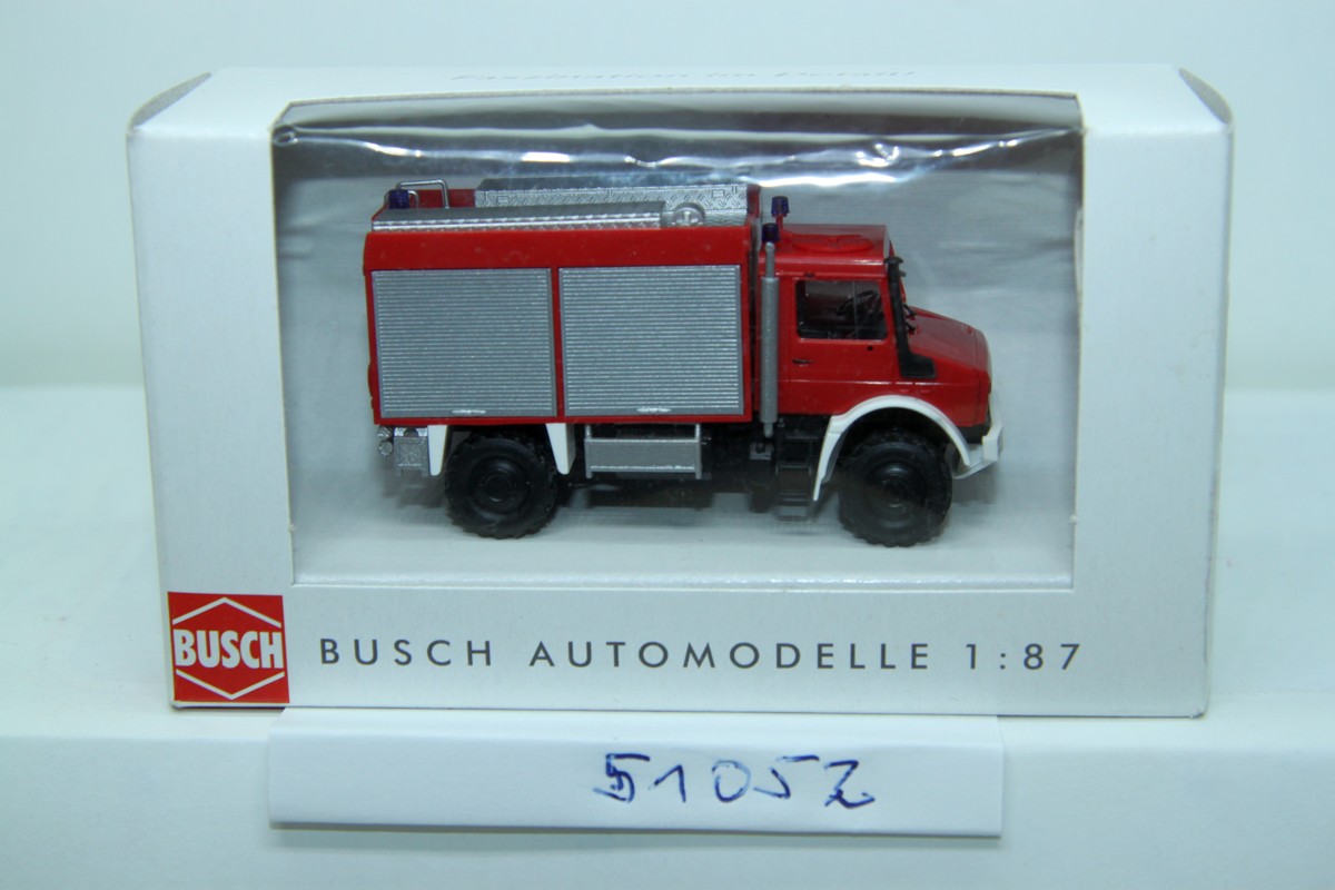 Busch 51052, Unimog U5023 mit Schlingmann Aufbau, "Feuerwehr" 