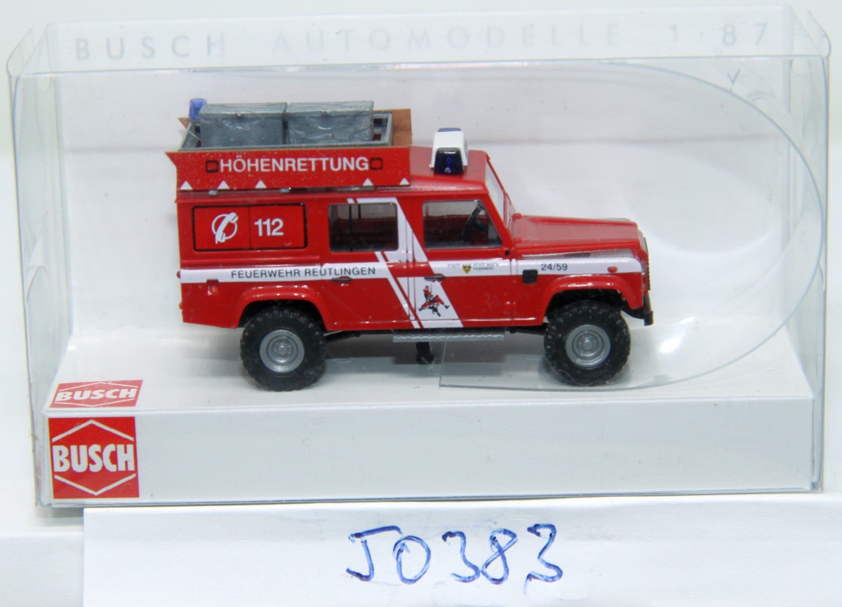 Busch 50383, Land Rover Defender »Höhenrettung Feuerwehr Reutlingen« 