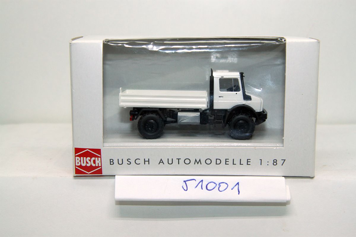 Busch 51001, Unimog U5023 White, for H0 gauge, 