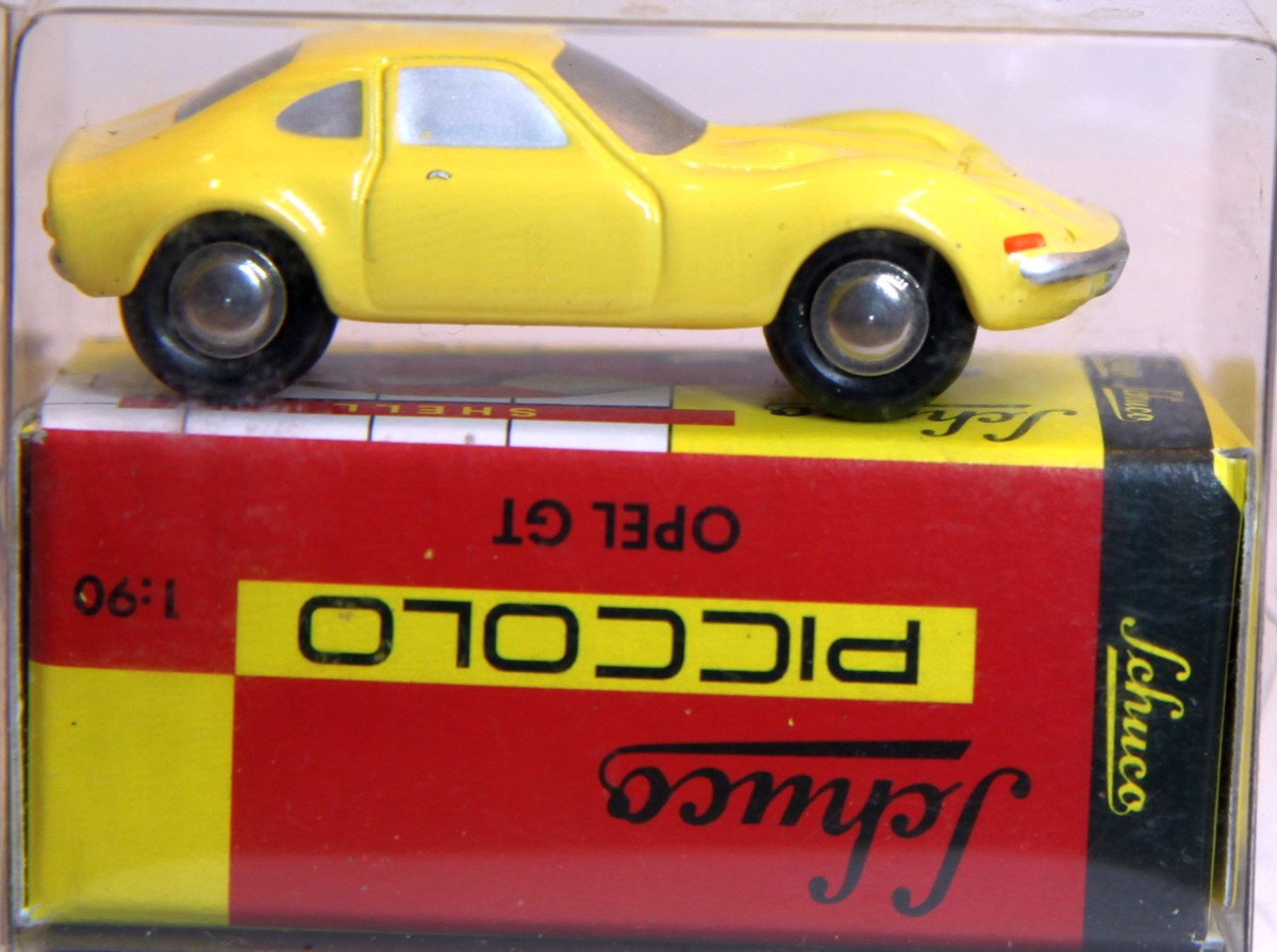 Schuco   05381 Piccolo Opel GT, gelb im Originalkarton