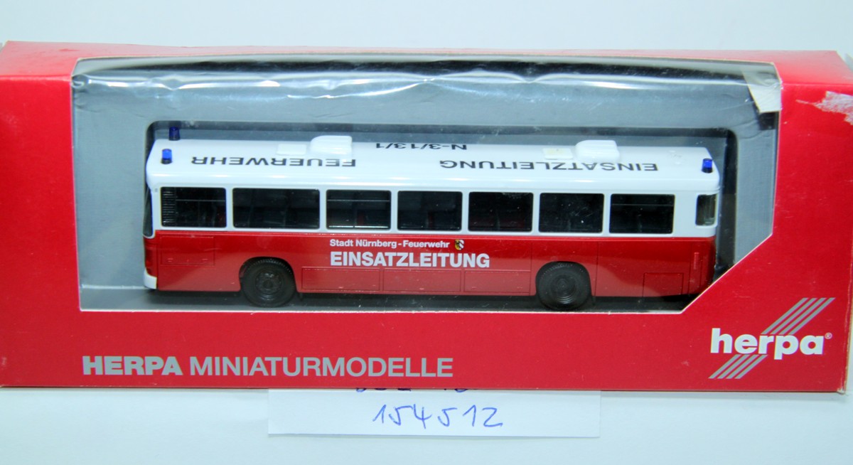 Herpa 154512, MAN SÜ 240, Bus, "Einsatzleitung Feuerwehr Nürnberg"