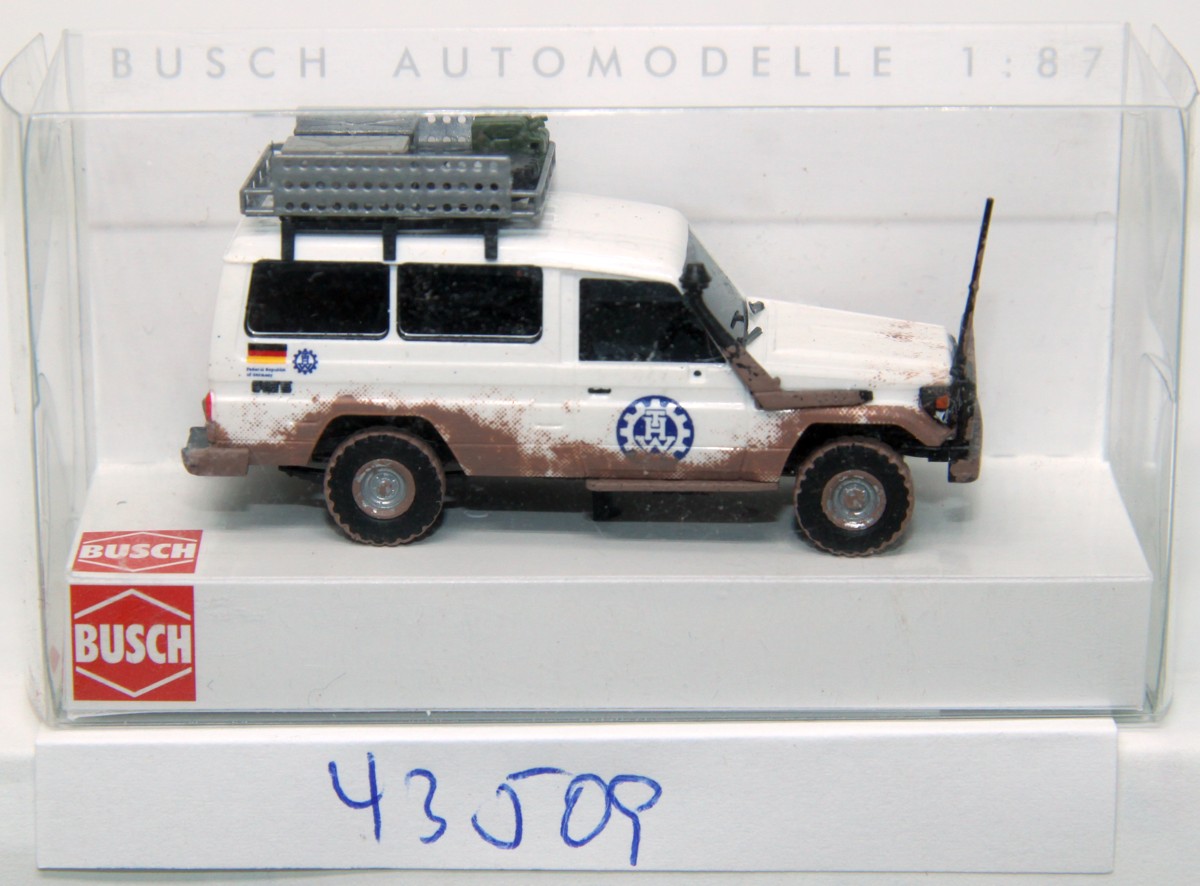 Busch 43509, Toyota Land Cruiser, "Technisches Hilfswerk", 