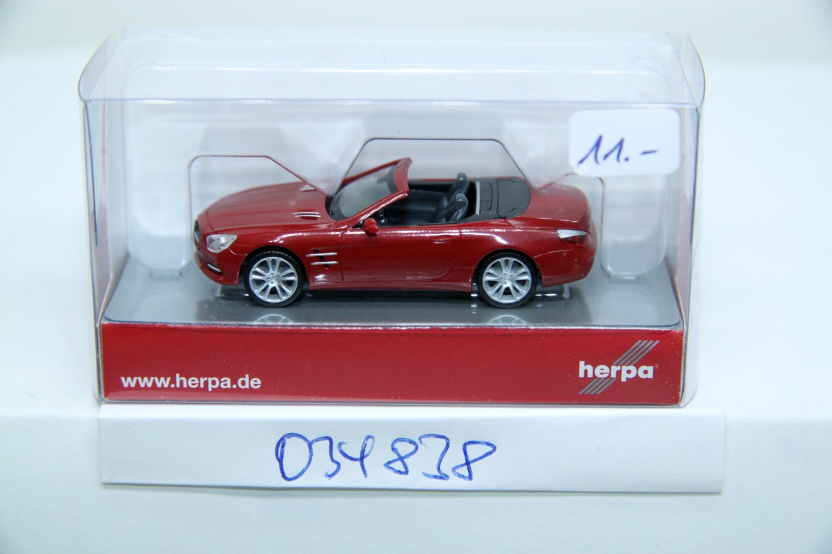 Herpa 034838, MB SL-Klasse metallic,"Le mans rot"