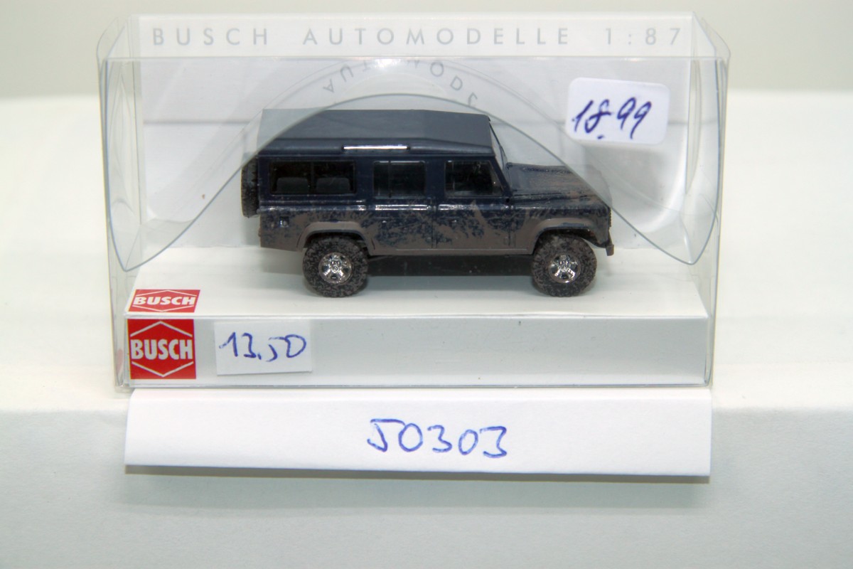 Busch 50303, Landrover Defender Muddy , for H0 gauge, with original box