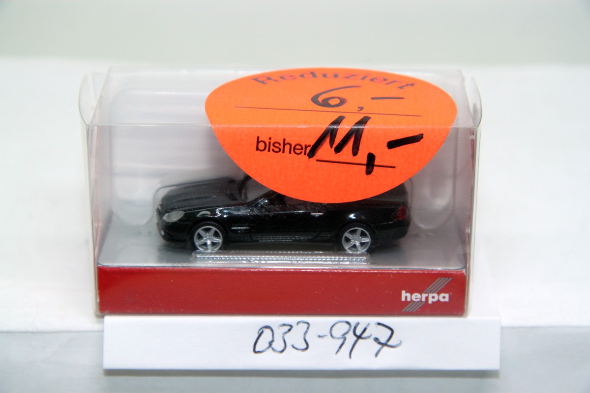 Herpa 033947, MB SL-Klasse metallic, schwarz