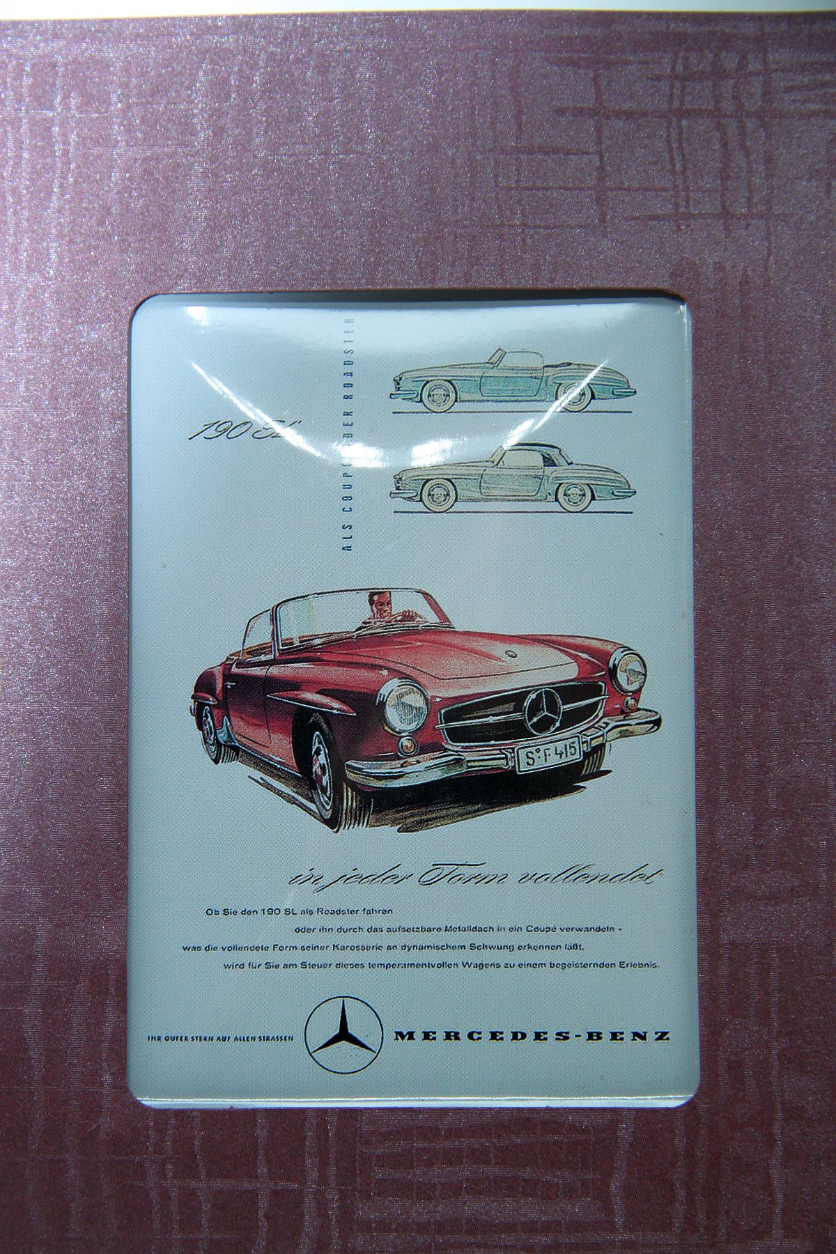 Blechschild SW19667, Mercedes Benz 