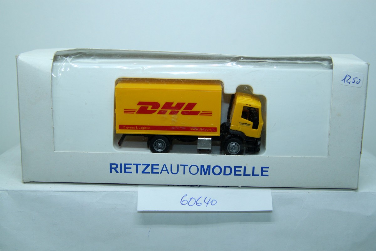 Rietze 60640, IVECO EUROTEC KOFFER DHL, for H0 gauge, with original box