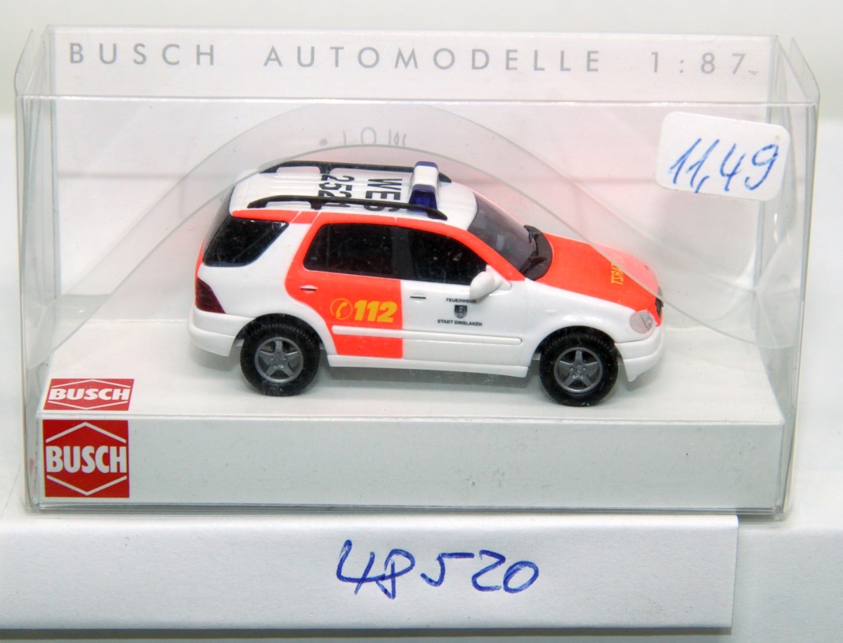 Busch 48520, MB M-class emergency doctor fire brigade Dinslaken, 