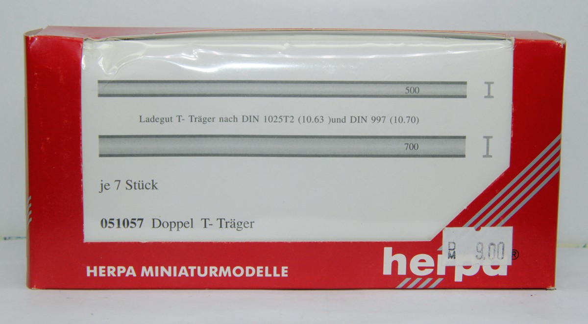 Herpa 075503, Miniaturmodelle, Container rot, 2 Stück, für Spur H0, in OVP