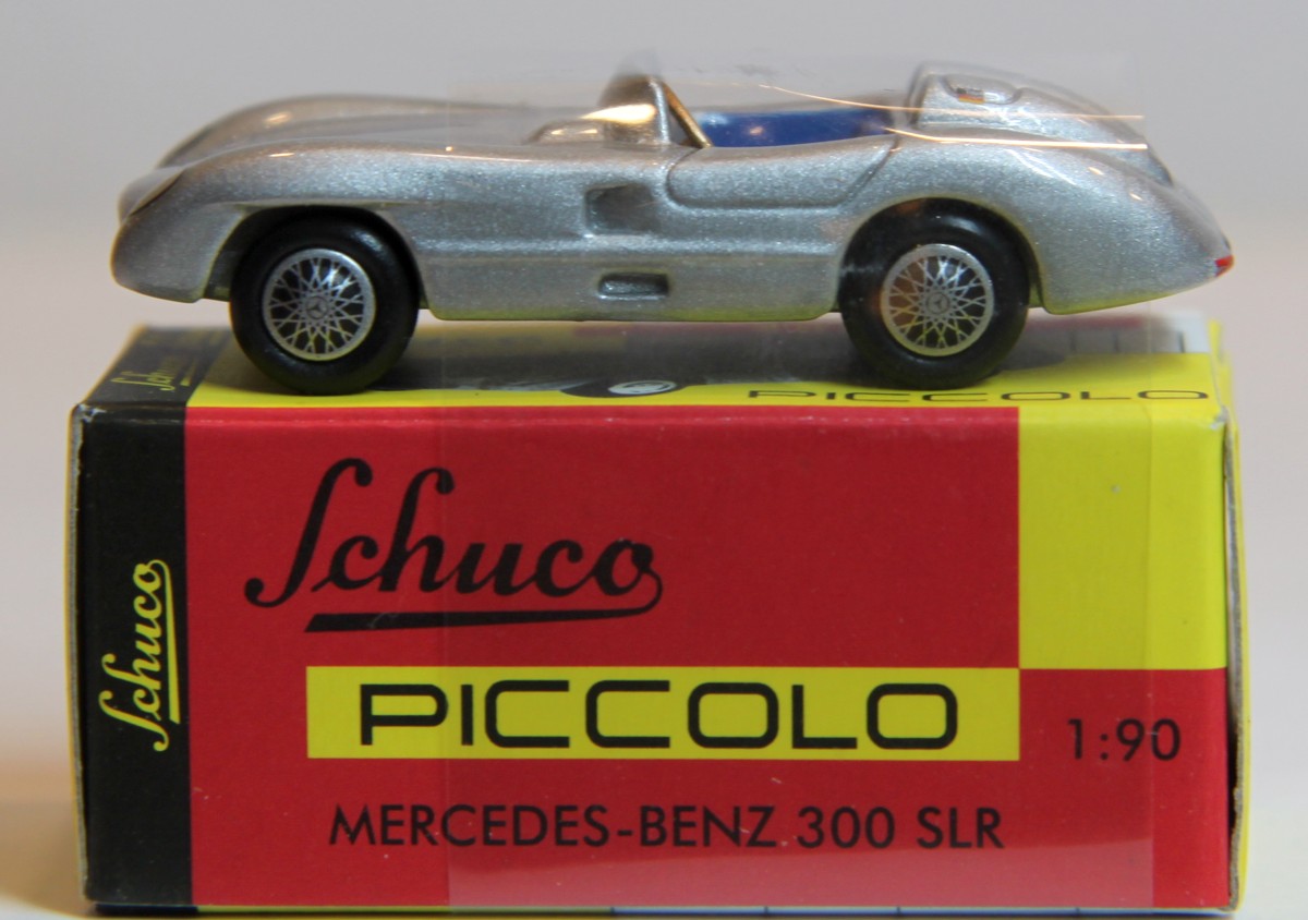Schuco   Piccolo  Mercedes Benz 300 SLR, silbern, im Originalkarton