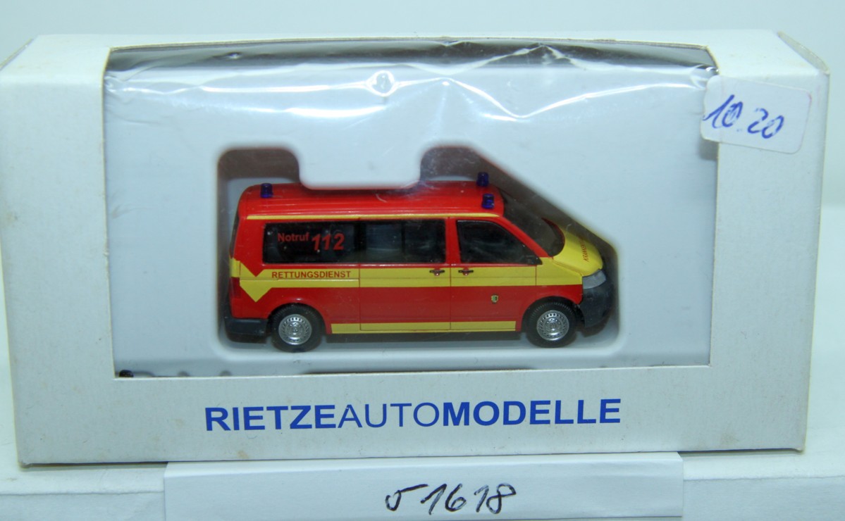 Rietze  51618, VW T5 LR Bus, Feuerwehr Chemnitz