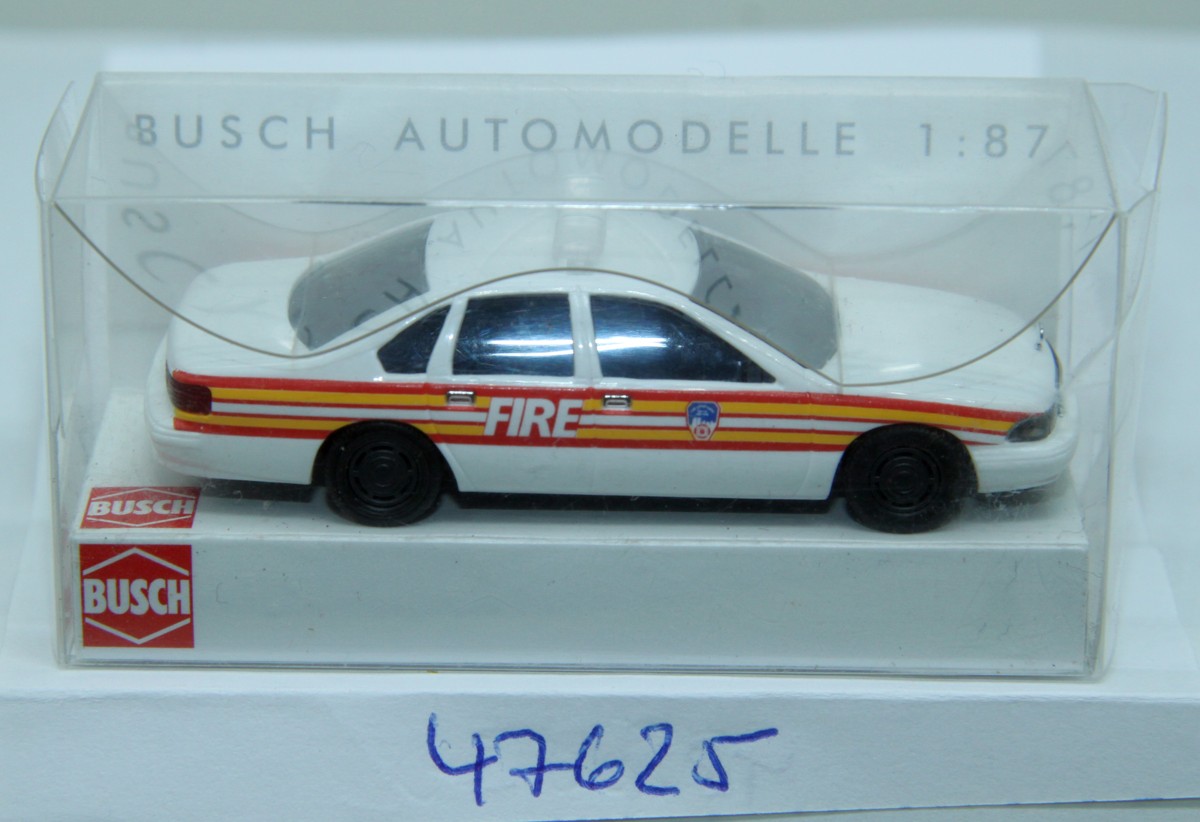 Busch 47625, Chevrolet Caprice, FDNY (New York), for H0 gauge, with original box
