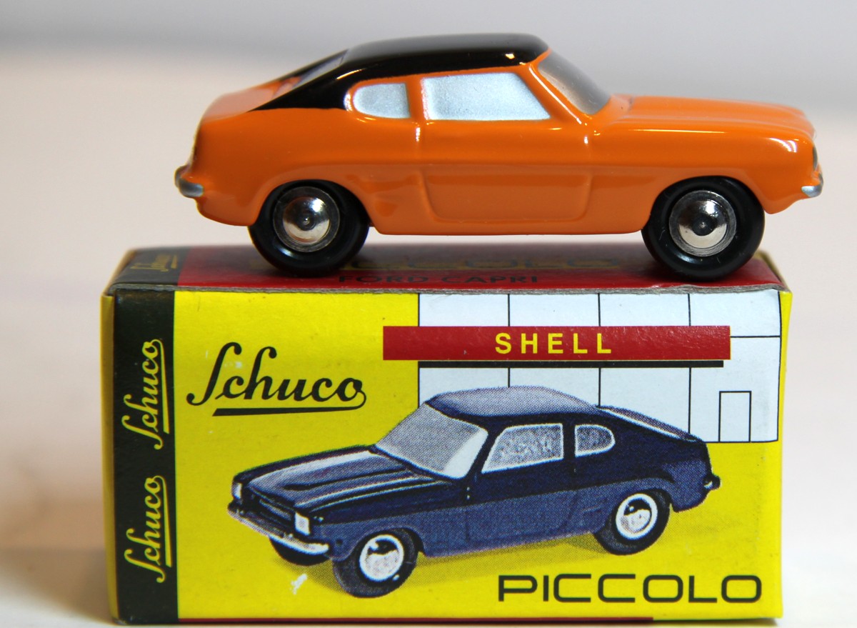 Schuco 05241 Piccolo Ford Capri orange-schwarz im Originalkarton