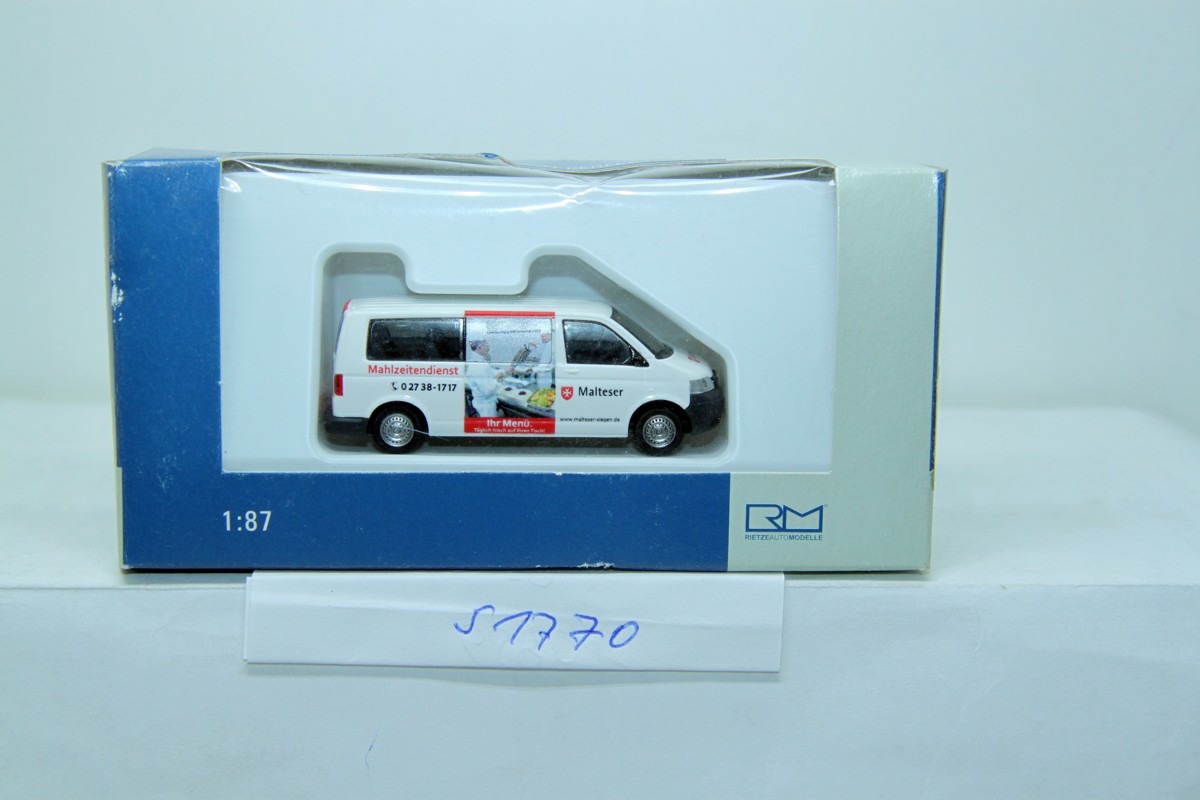 Rietze 51770, Rietze VW T5 Bus Maltese , for H0 gauge, with original box