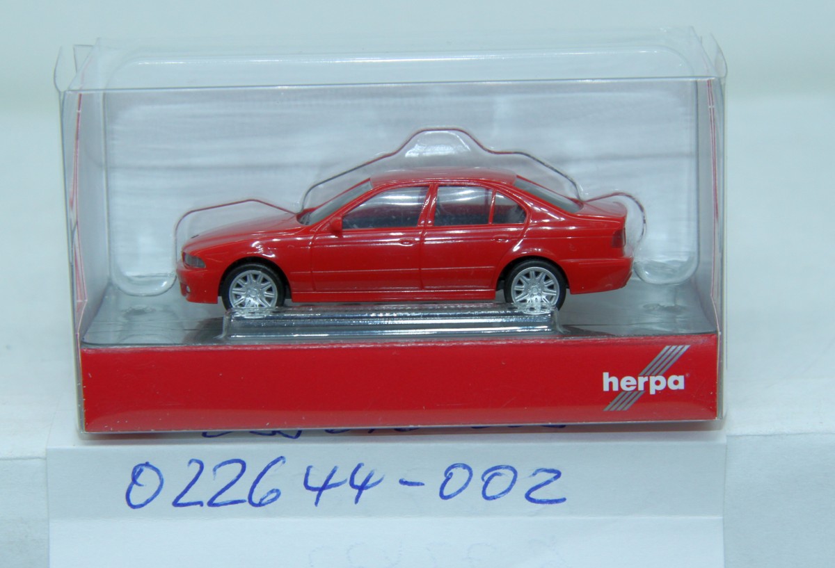 Herpa 022644-002, BMW M5, ROT, für Spur H0, mit Originalverpackung