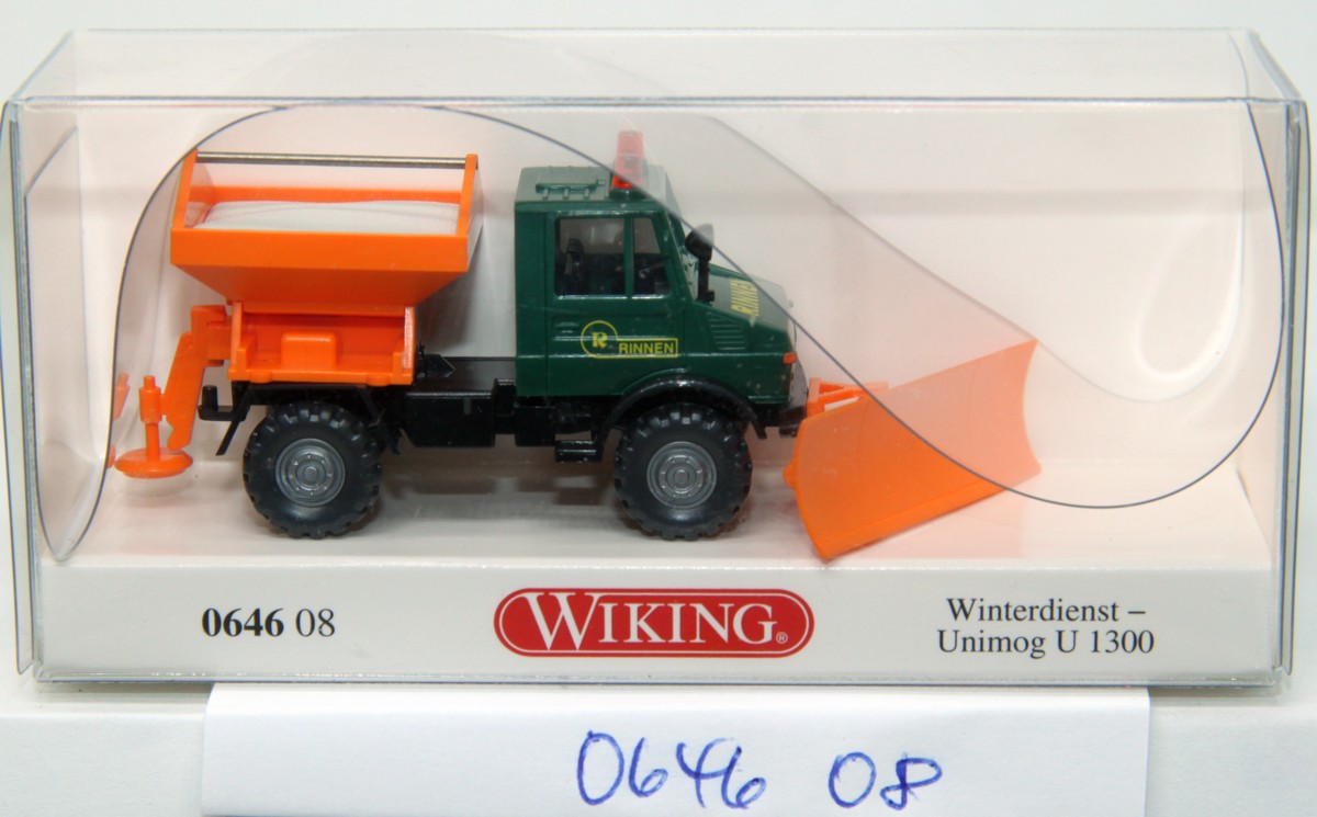 Wiking 064608, Winter service - Unimog U 1300 "Rinnen" (gutters) , for gauge H0