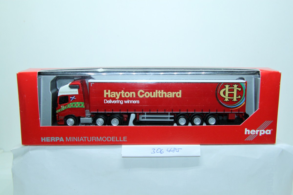 HERPA 306485, Volvo FH Gl. XL, curtainsider semitrailer, "Coulthard" (GB), 