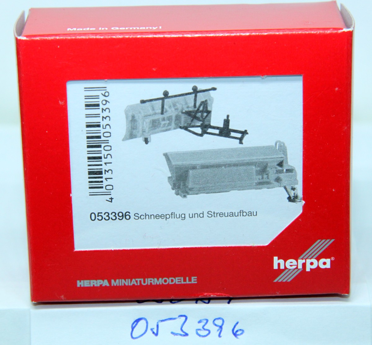 Herpa 053396, Zubehör Schneepflug, Streuaufsatz, 