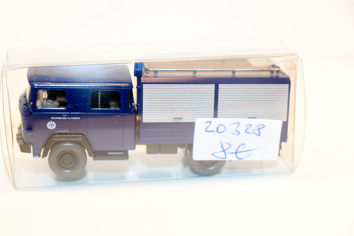 Wiking SW20328, Mehrzweckgerätefahrzeug , "Technisches Hilfswerk", blau